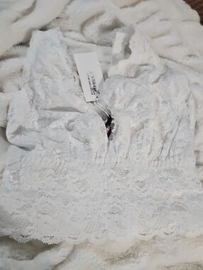 Cosabella NSN Curvy Plungie Long Line Bra White